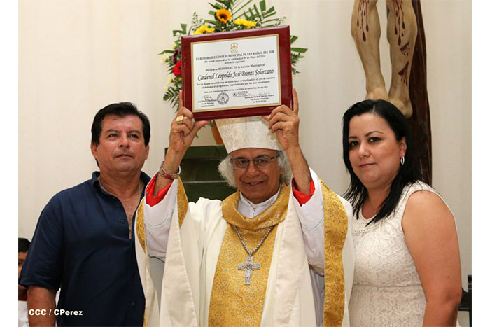 San Rafael del Sur concluye sus fiestas patronales con alegre visita del Cardenal Leopoldo Brenes