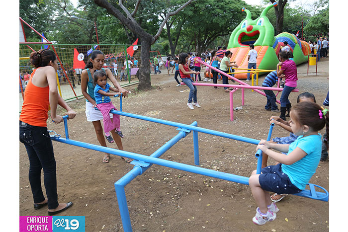 Familias inauguran reconstrucción de Parque San Patricio