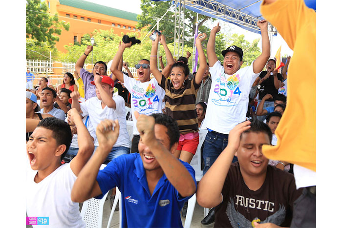 Nicaragüenses disfrutaron inicio del Mundial Brasil 2014 en la “Zona Futbolera”