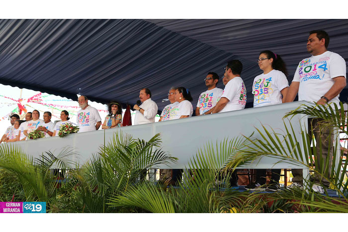 Daniel y Rosario conmemoran junto al Pueblo histórico Repliegue hacia Masaya (FOTOS AÉREAS Y VIDEOS)