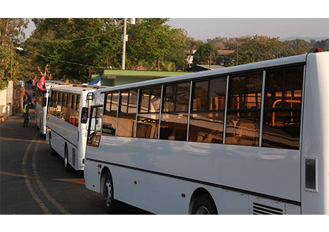 Gobierno Sandinista entrega 32 buses nuevos para rutas 170 y 165