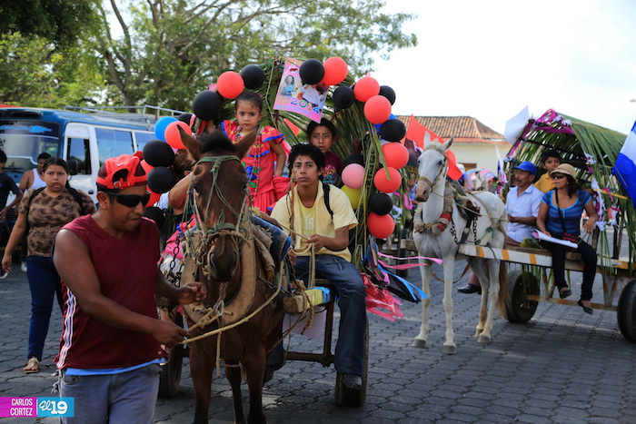 Familias de Masatepe celebran programas del buen gobierno en saludo al 35/19 