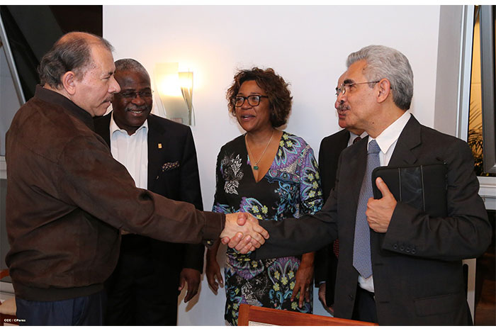 Presidente Daniel se reúne con el presidente del FIDA, Kanayo Nwanze
