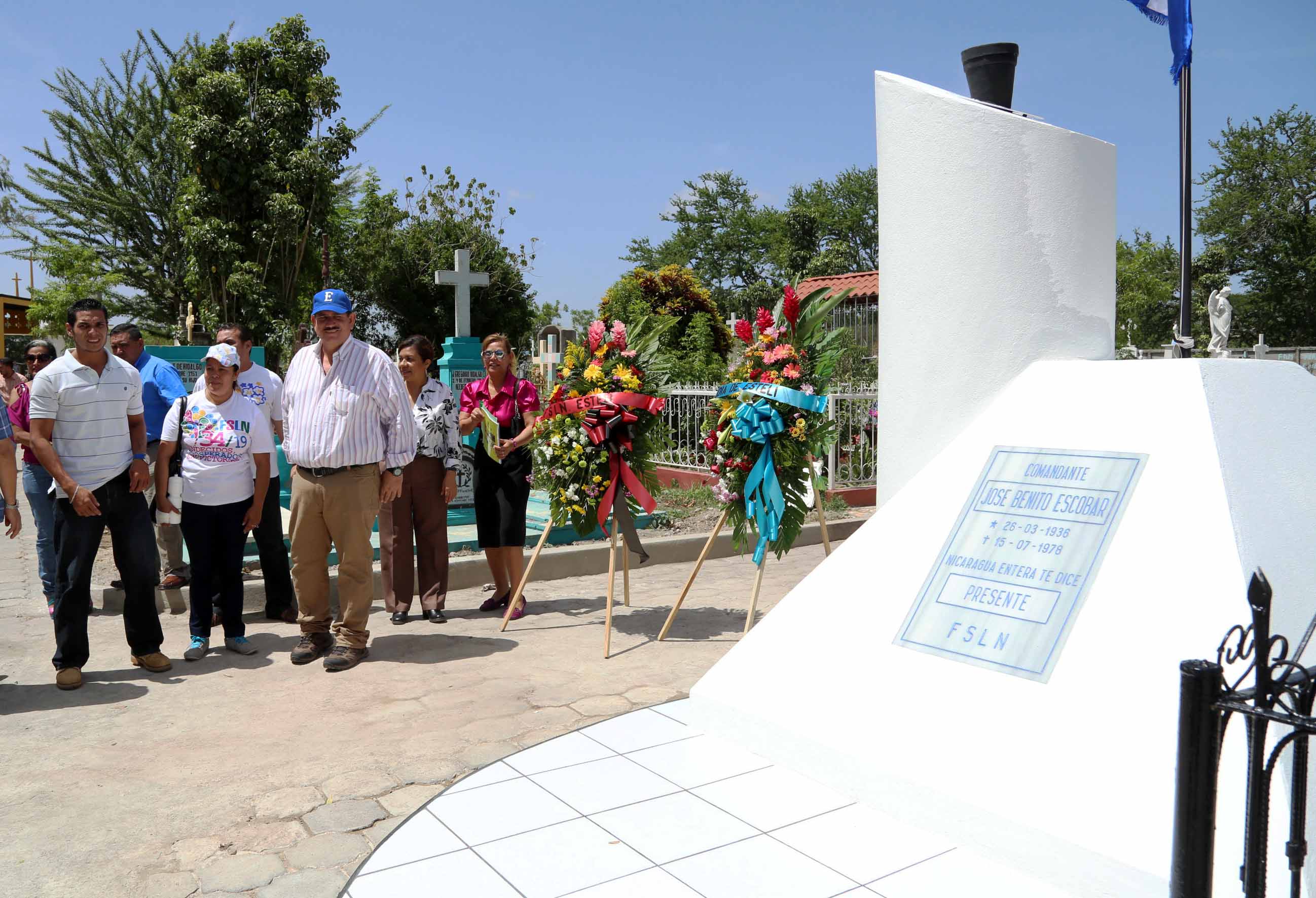 Estelí inaugura mausoleo en honor al Comandante José Benito Escobar