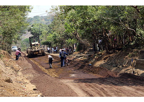 Obras viales de progreso con buen avance en Masaya