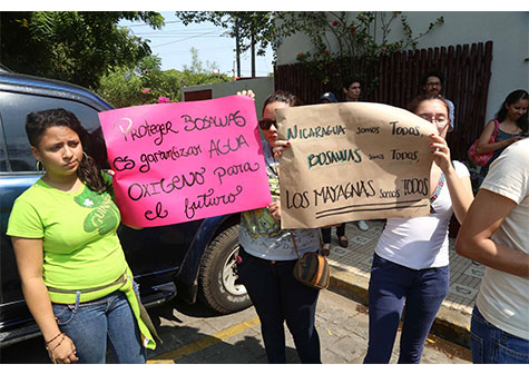 Jóvenes respaldan acciones del Gobierno Sandinista para defender Bosawás