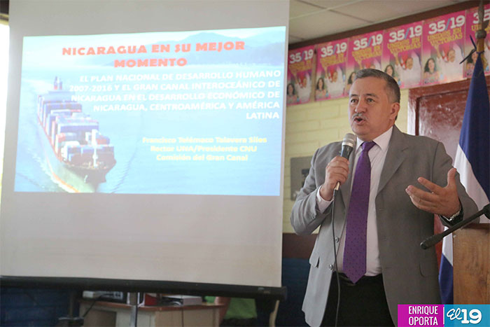 Presentan proyecto del Canal Interoceánico a estudiantes del tecnológico nacional en Diriamba