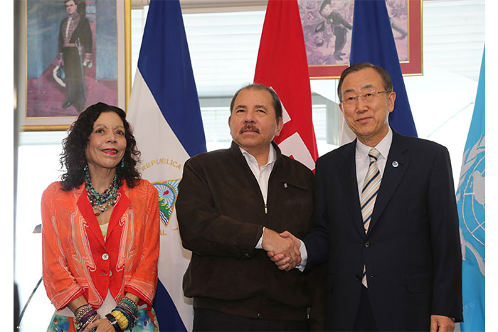 Presidente Daniel y Compañera Rosario reciben a Secretario General ONU (VIDEO)