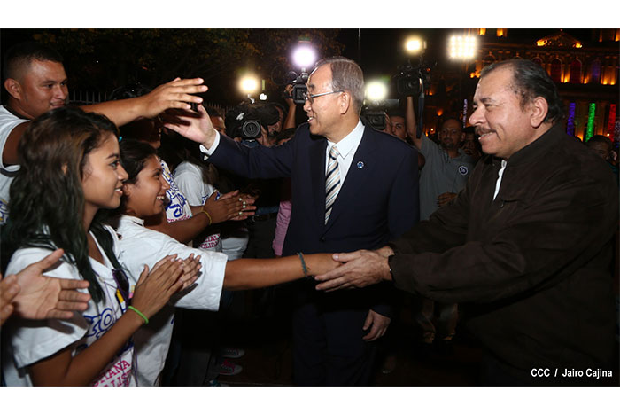 Daniel y Rosario conducen a Nicaragua hacia un Futuro Mejor: Ban Ki-moon