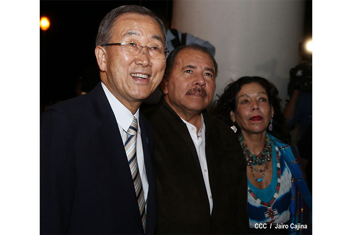 Daniel y Rosario conducen a Nicaragua hacia un Futuro Mejor: Ban Ki-moon