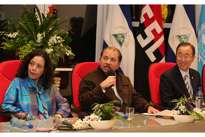 Presidente Daniel explica a Ban Ki-moon alcances del Gran Canal Interoceánico de Nicaragua