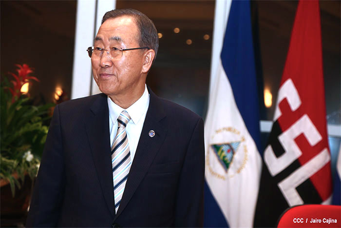 Presidente Daniel explica a Ban Ki-moon alcances del Gran Canal Interoceánico de Nicaragua
