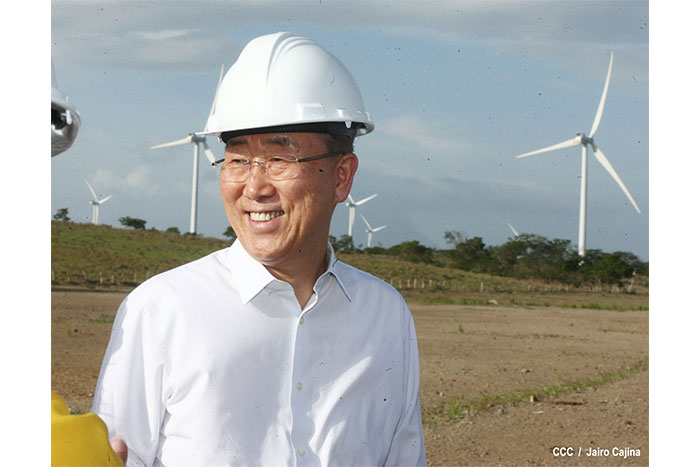 Ban Ki-Moon conoce experiencia de Nicaragua en materia energética