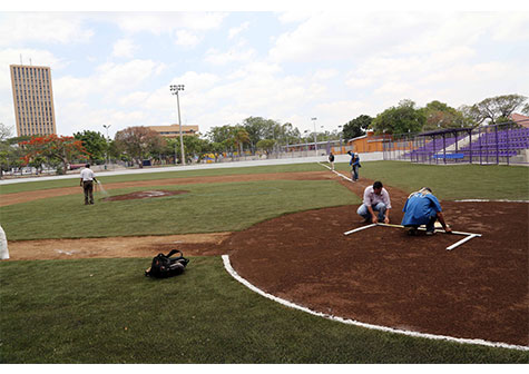Todo listo para la inauguración del Estadio de Beisbol Infantil "Roberto Clemente"