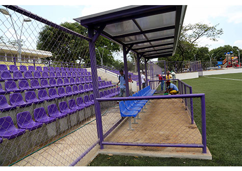 Todo listo para la inauguración del Estadio de Beisbol Infantil "Roberto Clemente"
