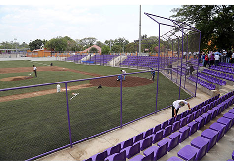 Todo listo para la inauguración del Estadio de Beisbol Infantil "Roberto Clemente"