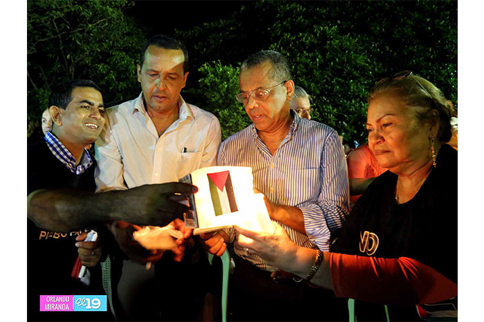 Realizan vigilia en apoyo al pueblo hermano de Palestina