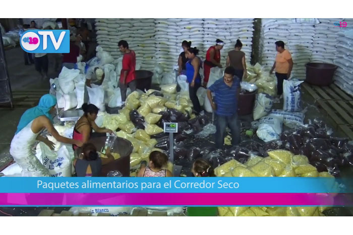 Paquetes alimentarios para familias del Corredor Seco (El 19 TV)