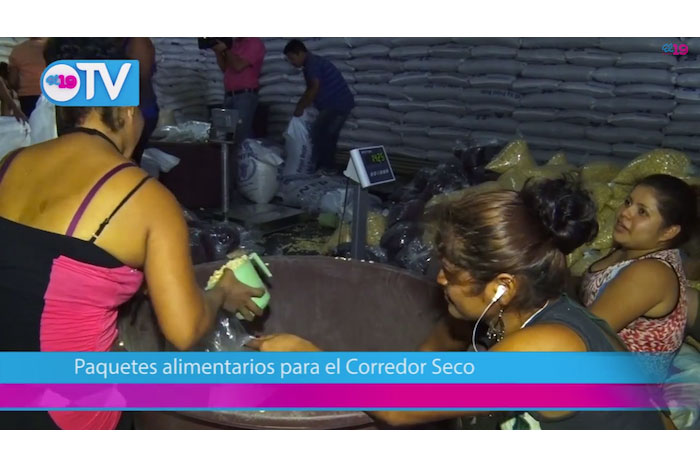 Paquetes alimentarios para familias del Corredor Seco (El 19 TV)