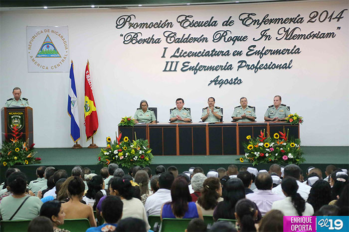 Ejército de Nicaragua realiza promoción de la Escuela de Enfermería