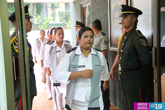 Ejército de Nicaragua realiza promoción de la Escuela de Enfermería