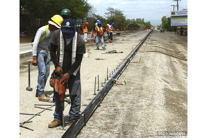 Construcción en Carretera Vieja a León avanza a buen ritmo