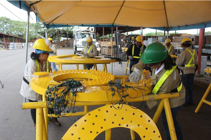 Avanza fabricación de los Árboles de la Vida