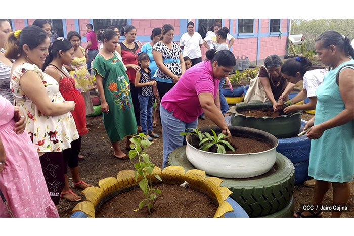 Inauguran patio saludable en Casa Materna de San Rafael del Sur