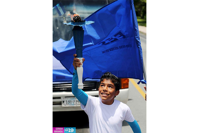 Antorcha de la Libertad y la Unidad Centroamericana inicia recorrido por Nicaragua