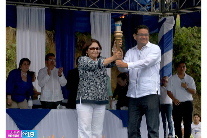 Antorcha de la Libertad y la Unidad Centroamericana inicia recorrido por Nicaragua