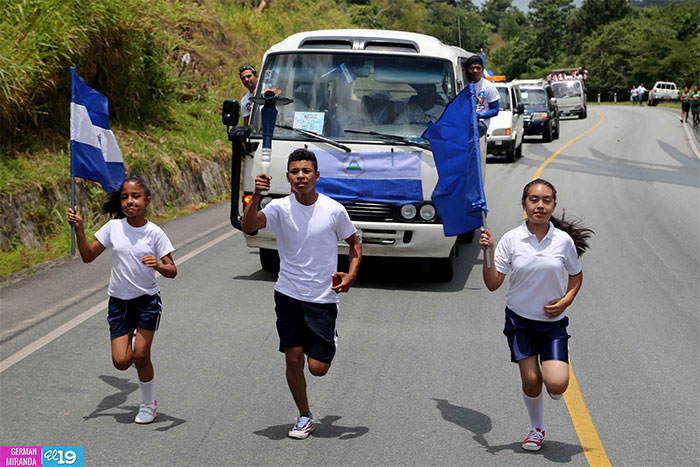 Antorcha de la Libertad y la Unidad Centroamericana inicia recorrido por Nicaragua