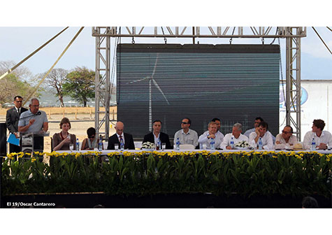 Inauguran parque eólico Eolo en Rivas