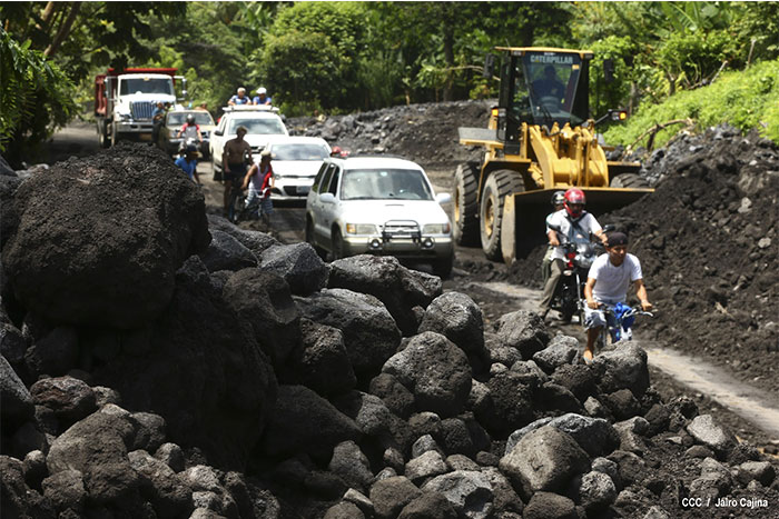 Trabajos de reconstrucción avanzan a paso firme en Ometepe