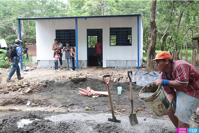 Gobierno Sandinista construye viviendas a familias afectadas por inundaciones en Potosí, Belén y Nandaime
