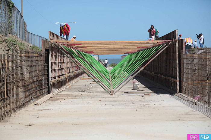 Avanza construcción de tercera etapa del Paseo Xolotlán