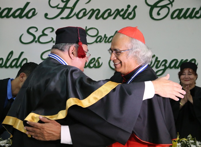 Cardenal Leopoldo Brenes recibe Doctorado Honoris Causa