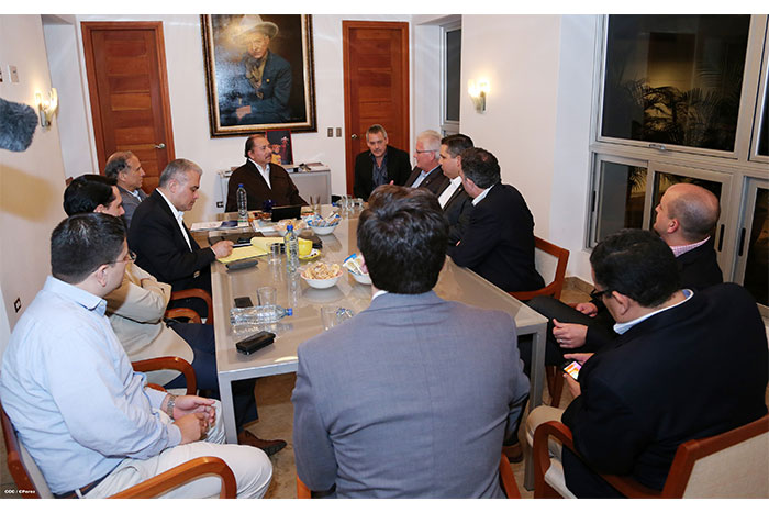 Presidente Daniel se reúne con presidente del AACLA, Nicholas Galt