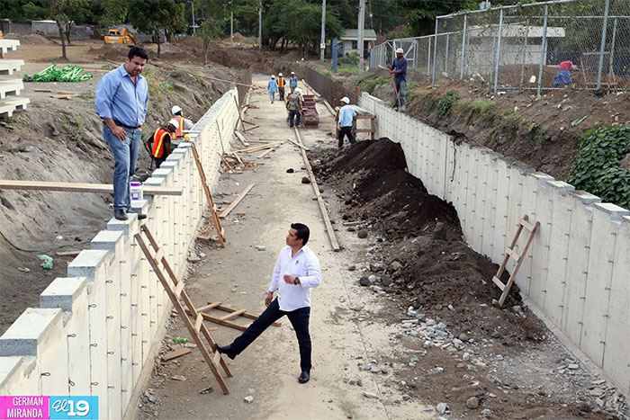Avanza construcción de segunda etapa del Paseo Xolotlán