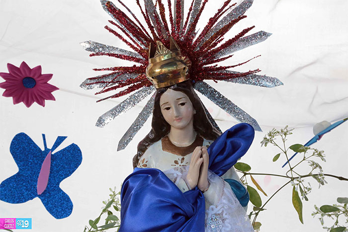 Comerciantes del Iván Montenegro le cantan a la Virgen
