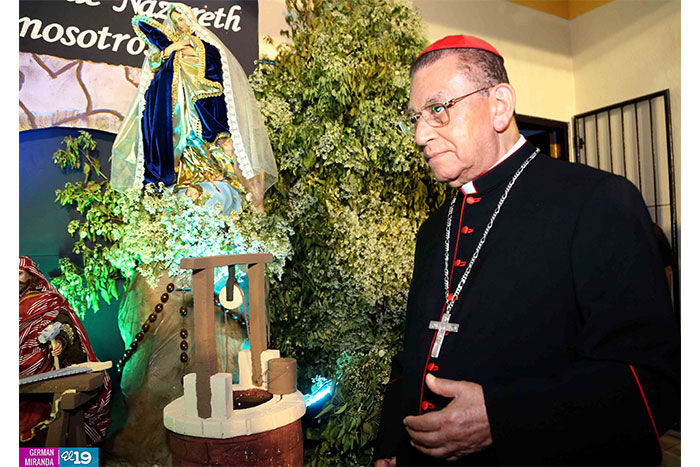 Cardenal Miguel insta a los nicaragüenses a seguir el ejemplo de María