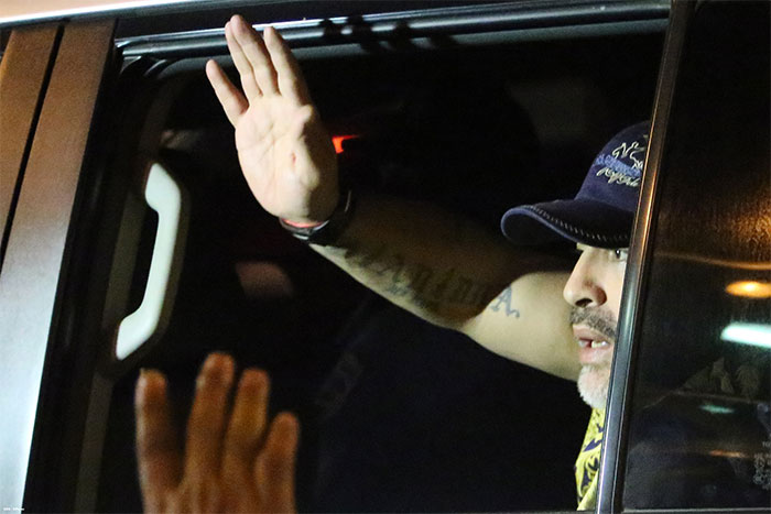 Arriba a Nicaragua Diego Armando Maradona