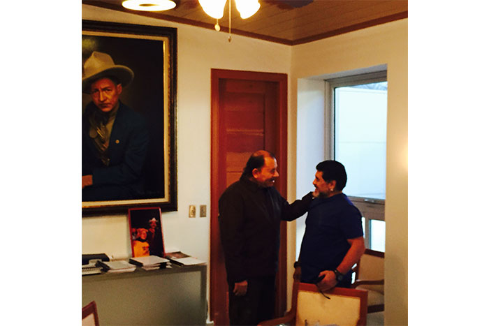 Presidente Daniel sostiene encuentro con Diego Armando Maradona