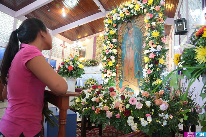 Pobladores de Monseñor Lezcano celebran a la Virgen de Guadalupe
