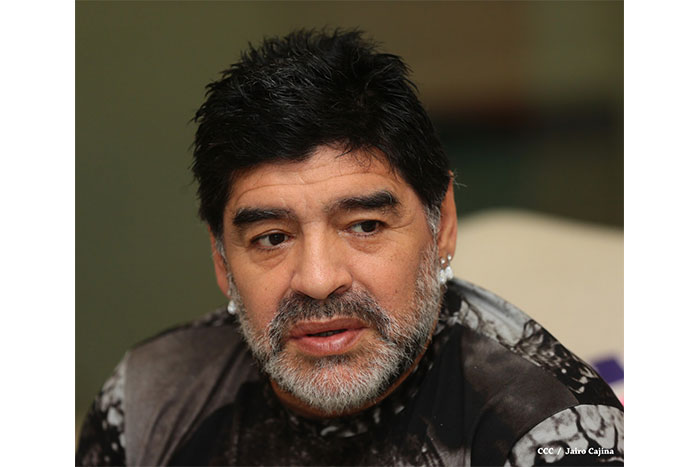 Maradona se declara amigo de Nicaragua y del Comandante Daniel Ortega