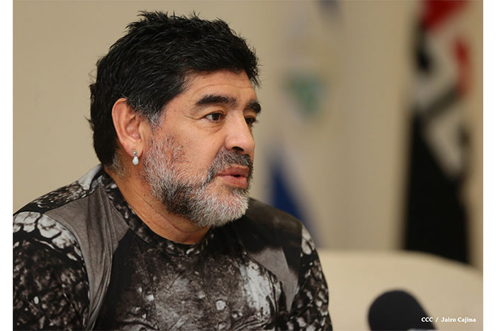 Maradona se declara amigo de Nicaragua y del Comandante Daniel Ortega
