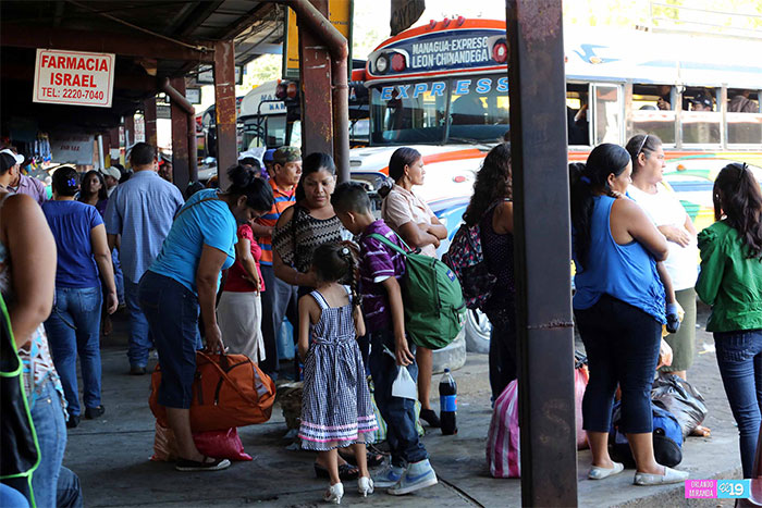 Miles salen de Managua para pasar sus vacaciones en los departamentos