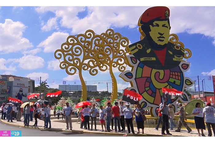 Nicaragüenses manifiestan en las calles alegría por inicio de construcción del Gran Canal de Nicaragua