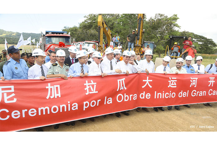Realizan acto de inauguración de obras del Gran Canal en Rivas