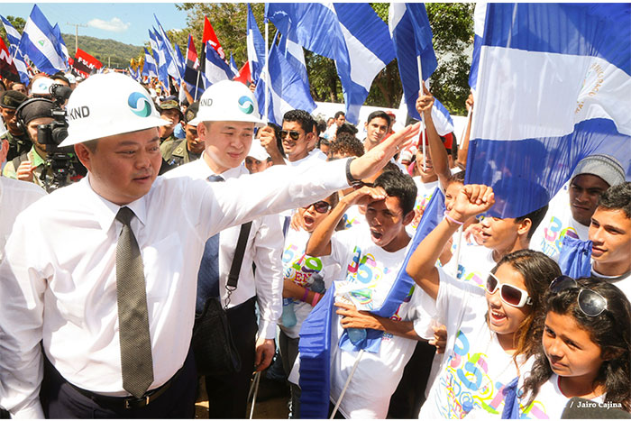 Realizan acto de inauguración de obras del Gran Canal en Rivas