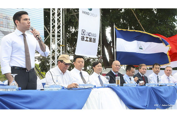 Realizan acto de inauguración de obras del Gran Canal en Rivas